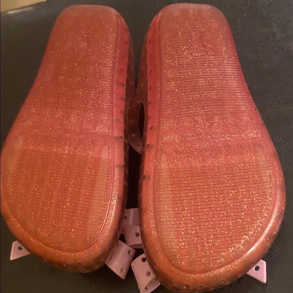 Mini Melissa Sparkling Pink Bow Dress Shoes size 8 girls - Picture 12 of 12